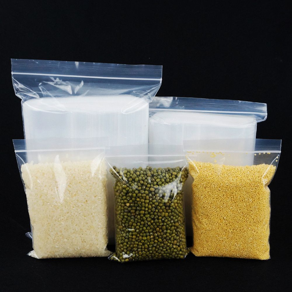 2021 24*36cm Thicken PE Ziplock Bag Transparency Rice Packing Bags