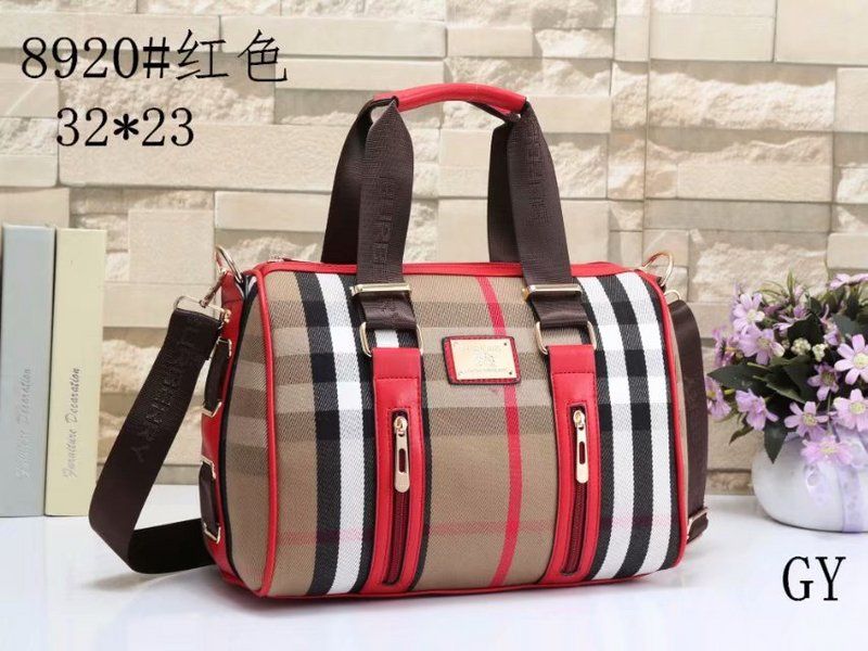 red burberry bolsa