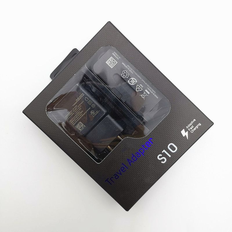 S10 2in1 EU US Plug USB Wall Charger AC Charge Type C Cable Fast Charging Travel Adapter Retail