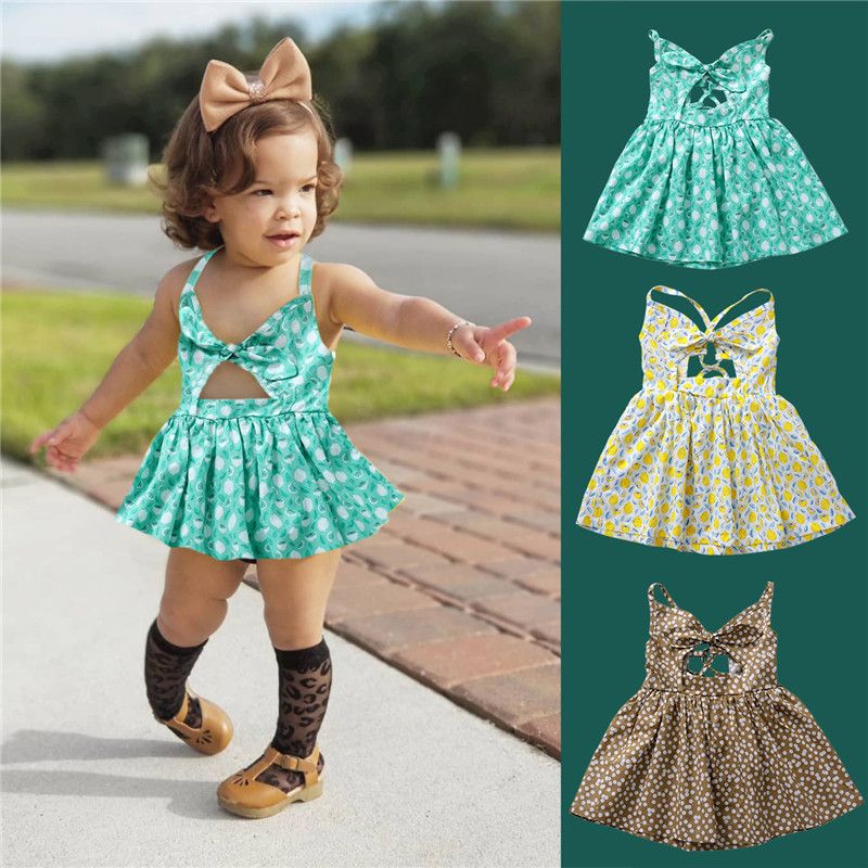 suspender dress for baby girl