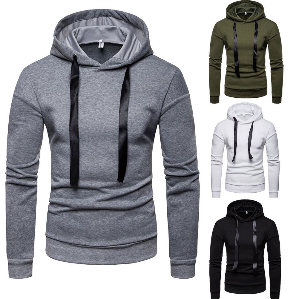 hoodie with ribbon drawstring