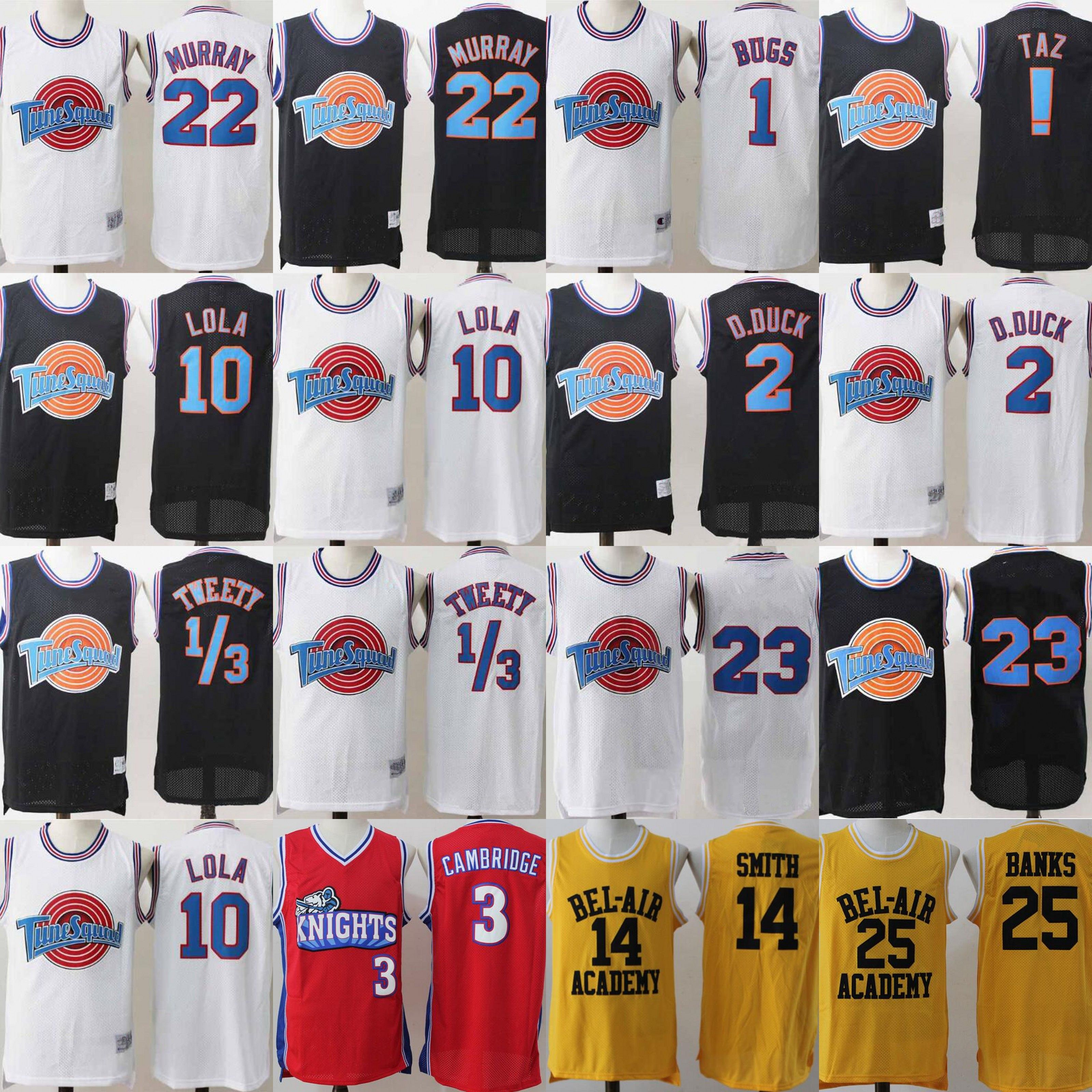 Acquistare Spazio Jam Movie Jersey Michael 1 Bugs Bunny Jersey Taz Tweety Space  Jam Tune Squad 22 Bill Murray Lola D.Duck Basket Balissimo Economico |  Consegna Veloce E Qualità | It.Dhgate