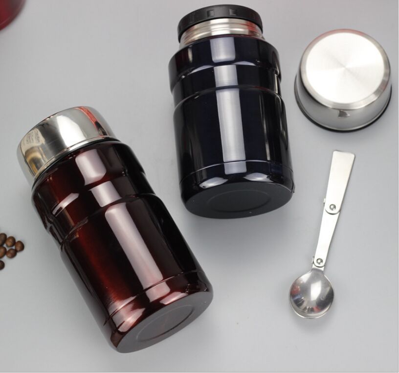 Botella Aislada de Acero Inoxidable Aislada para Alimentos Beber y sopa de los ni/ños y las comidas de adultos Termo Para Comida 700ml P/úrpura