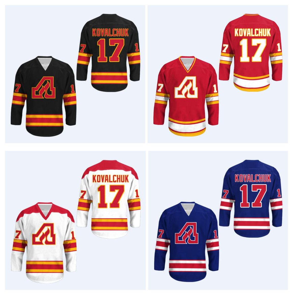 2020 Custom Atlanta Flames Jersey 17 