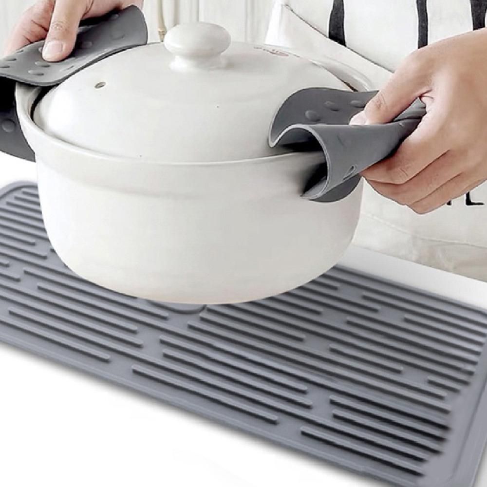 Dish Drying Mat Kitchen Silicone Vegetable And Fruit Dish Draining Mat