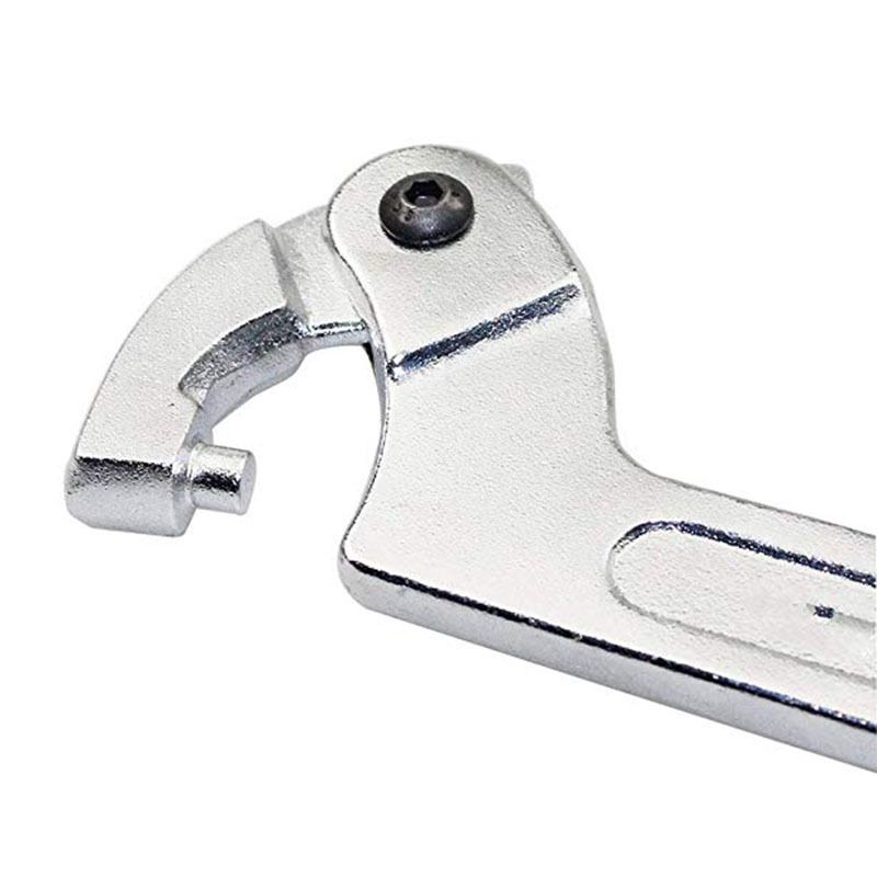 2020 Reiz 3 4 19 51mm Adjustable Hook Wrench C Spanner Tool Chrome