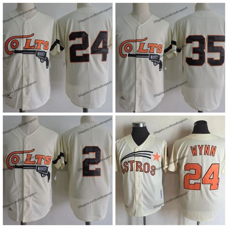 Vintage 1962 Houston Colt .45s 35 Joe Morgan Baseball Jerseys 2