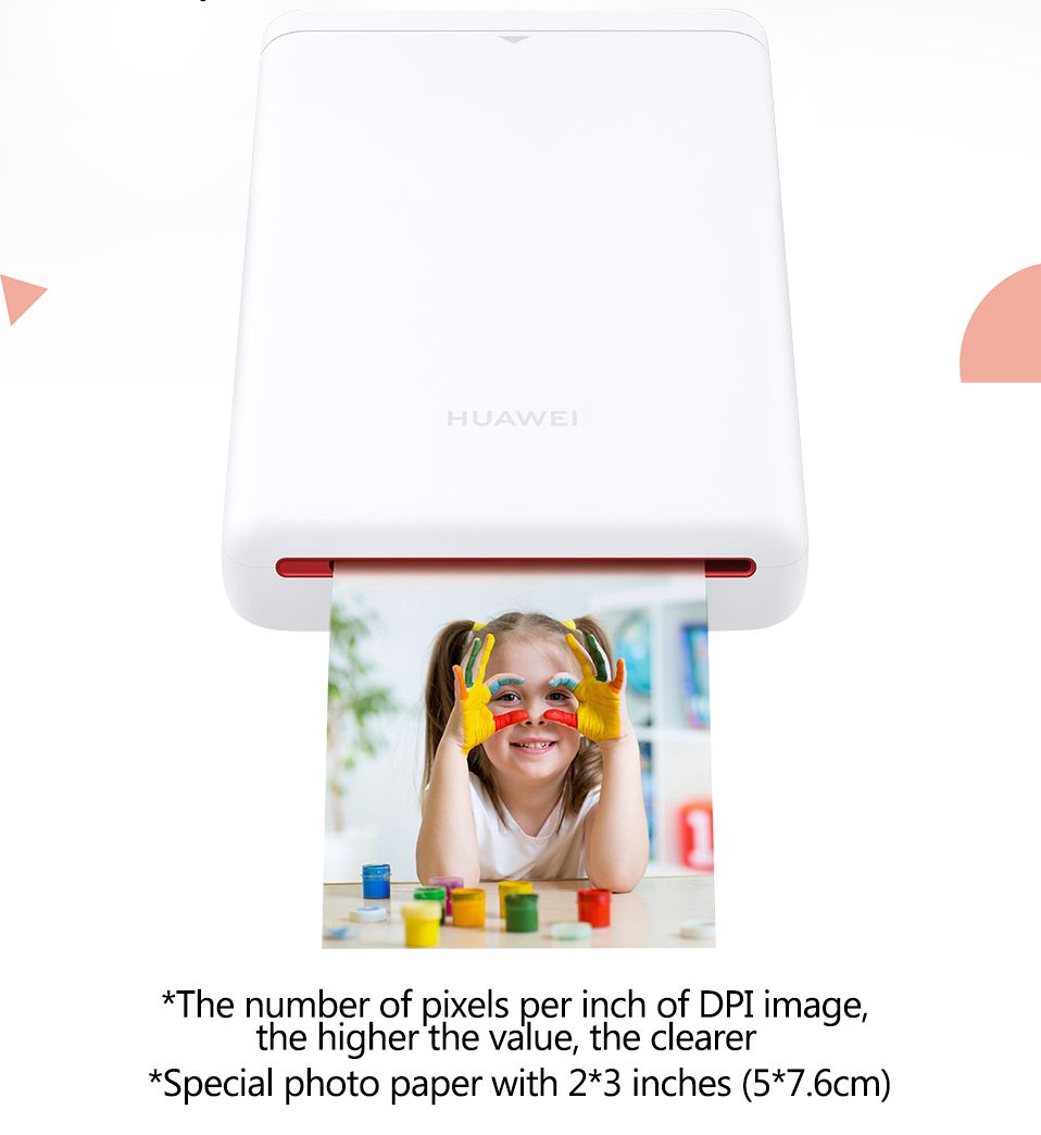 Compra Tipo De Bolsillo Original Huawei Mini Impresora Fotográfica Zink  Portátil De Bolsillo De La Impresora Bluetooth 4.1 AR 300 Ppp De La  Impresora Admiten Bricolaje Compartir 500mAh CV80 Barato | Entrega