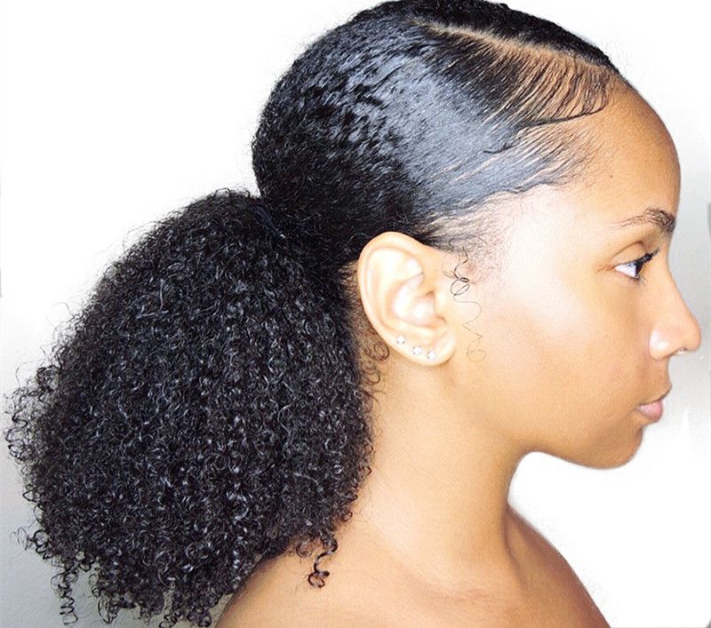 Ponytail Human Hair extension Mongolian Afro Kinky Curly Ponytail Remy 3B 4C Clip In Extensions Natural Hair Bundles 120g Ponytail Human Hair extension Mongolian Afro Kinky Curly Ponytail Remy 3B 4C Clip In Extensions Natural Hair Bundles 120g