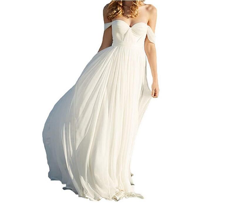 simple maxi wedding dress