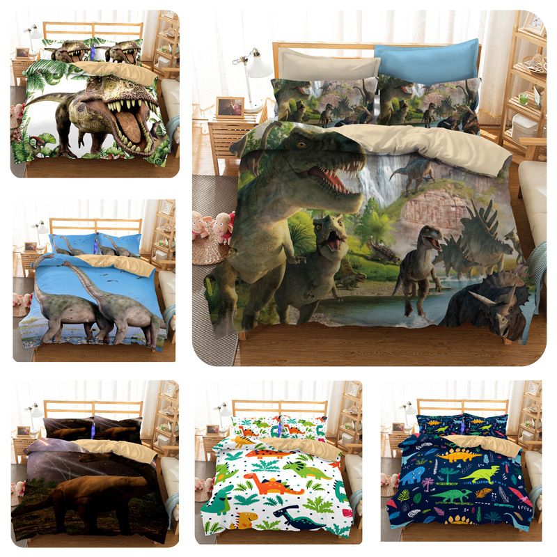 Jurassic Park 3d Dinosaur Bedding Sets Boys Children Bedclothes