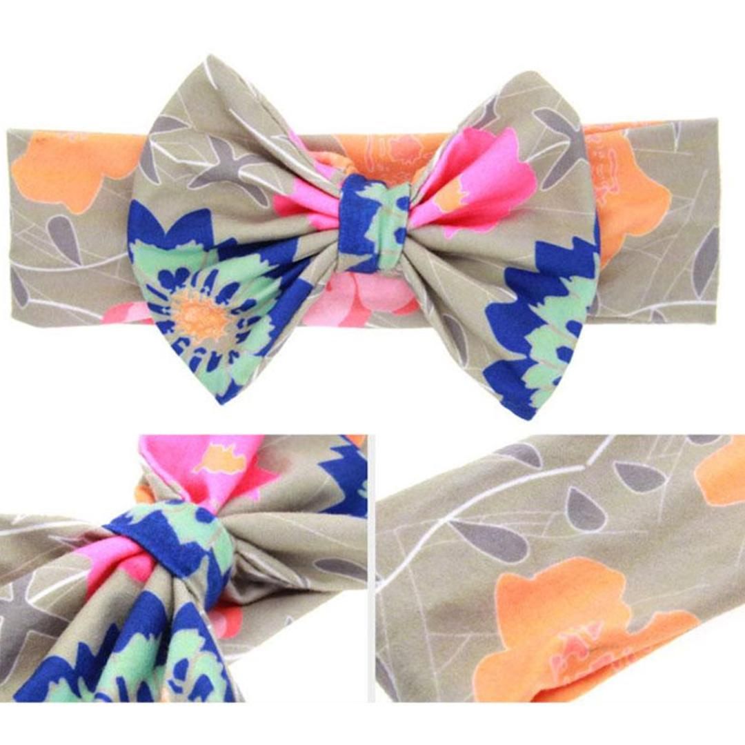 Newborn Knot Headband Cotton Head Wrap Turban Girls Baby Big Bow Tie Wrap N7