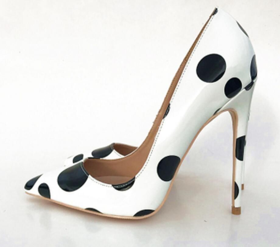 2021 Luxe Merk Designer Schoen Zwart Wit Golf Punt Cusp Fijne Hakken Dames  Hoge Hak Schoenen 10 Cm 8 Cm 12 Cm Grote Maat Euro45 Bruiloft Dance  Nachtclub Rode Bodem Van Wanyuan88, 53,3 € |DHgate
