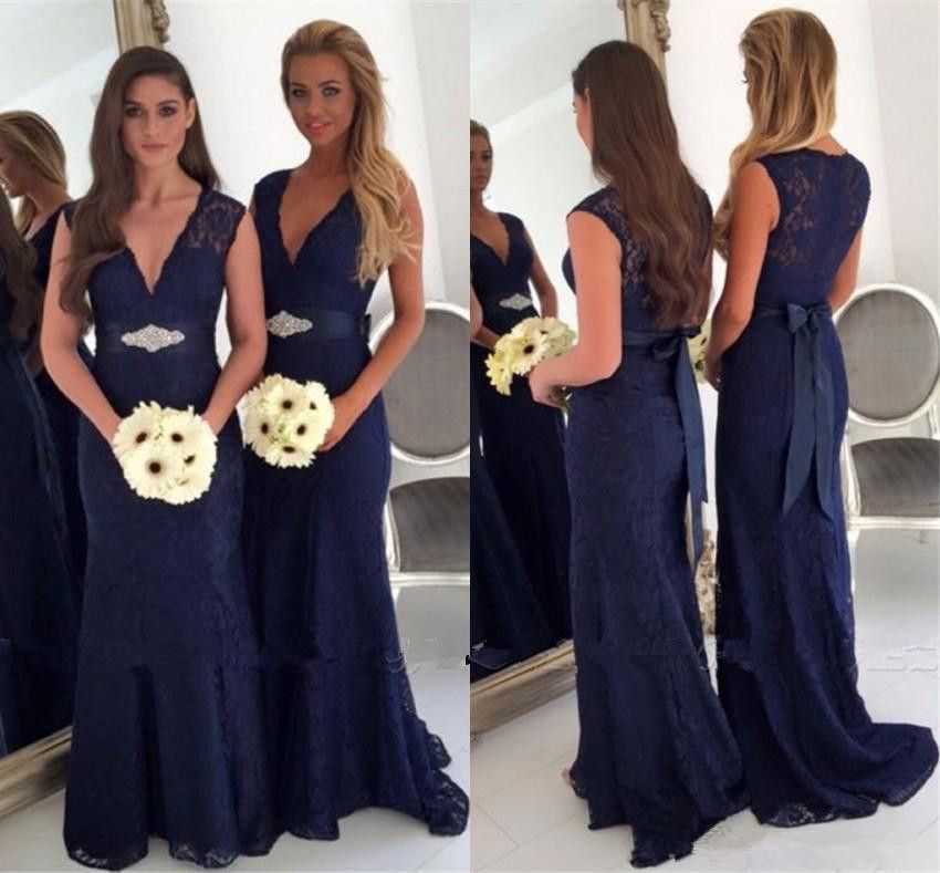 navy bridesmaid dresses