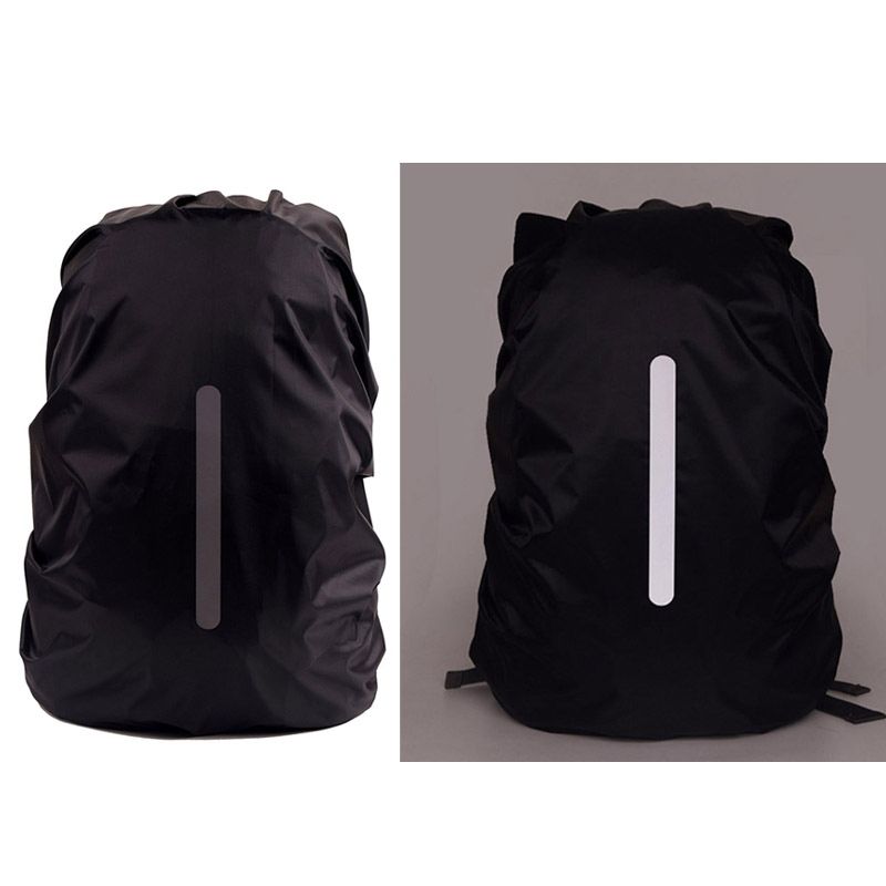 Waterproof Camping Rucksack Backpack Rain Cover Reflective Bag Raincoat CA