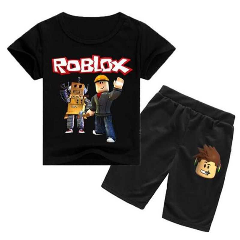 2020 2 12years Roblox Tshirt Shorts Set Girl Toddler Clothes Boys - roblox bathing suits