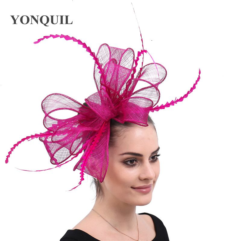 New Ladies Wedding Events Show Races Occasion Fascinator Headband Bow Feather