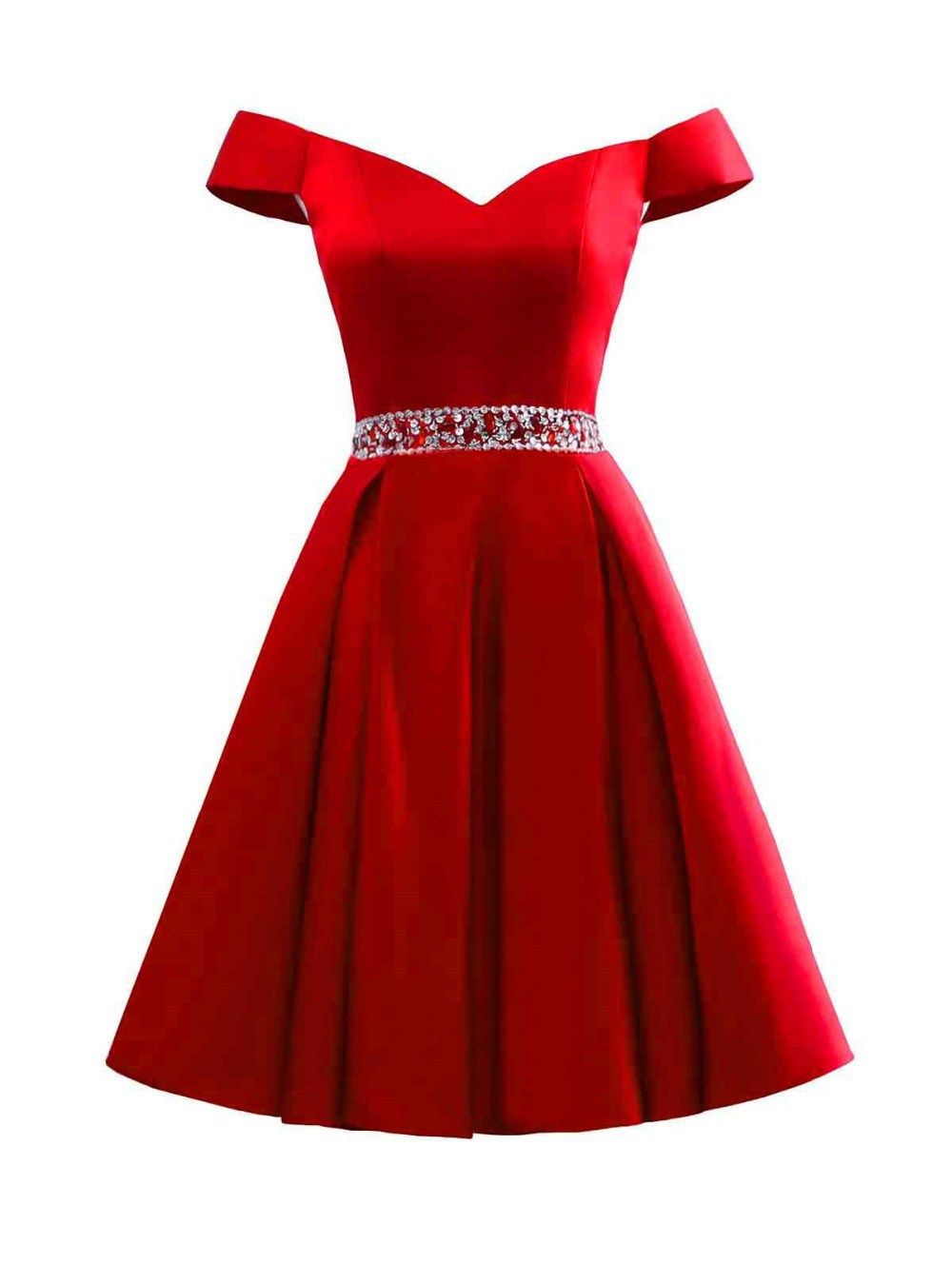 red black cocktail dress