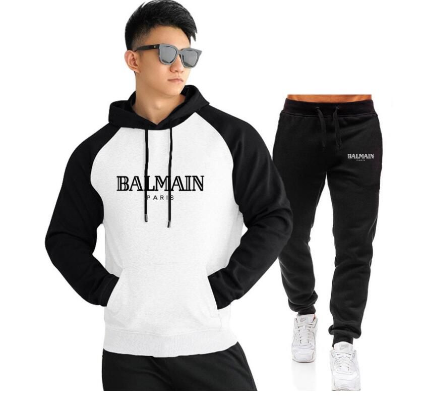 GuiSoHn Chándales para Hombre One Piece Chaqueta Hombre Cremallera Sin Capucha Tracksuits Sweatshirt Men Jacket Pants For Men