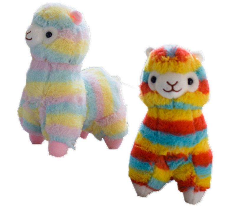 rainbow llama plush