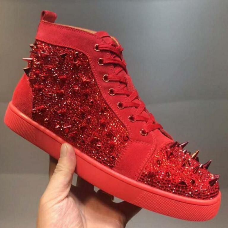 cool red sneakers
