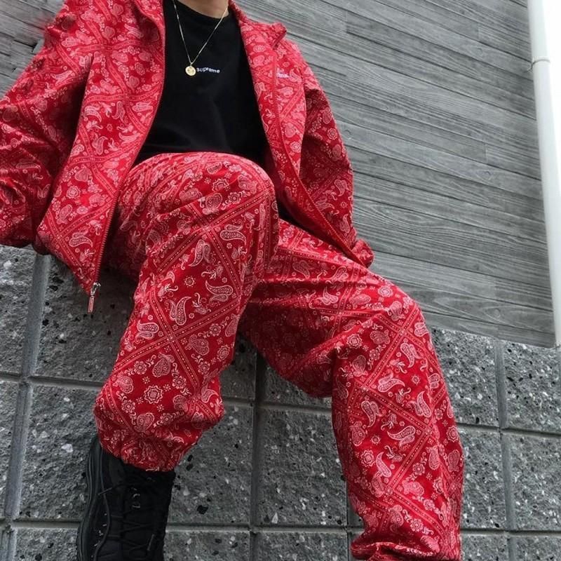 18ss Bandana Track Cashew Flower Jacket 