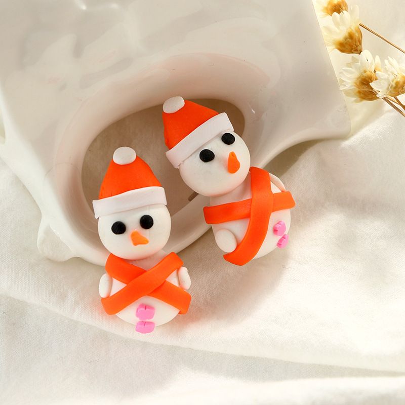 Christmas 2022 Polymer Clay 2022 Wholesale Handmade Polymer Clay Lovely Christmas Snowman Stud Elephant  Tiger Earring For Women Girl Earrings Jewelry Ne834 From Tongce, $1.44 |  Dhgate.com