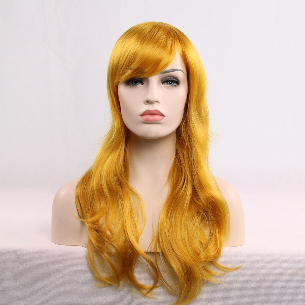 Euro American Hot Sales 28 Inch Blonde Yellow Cartoon Cosplay Long