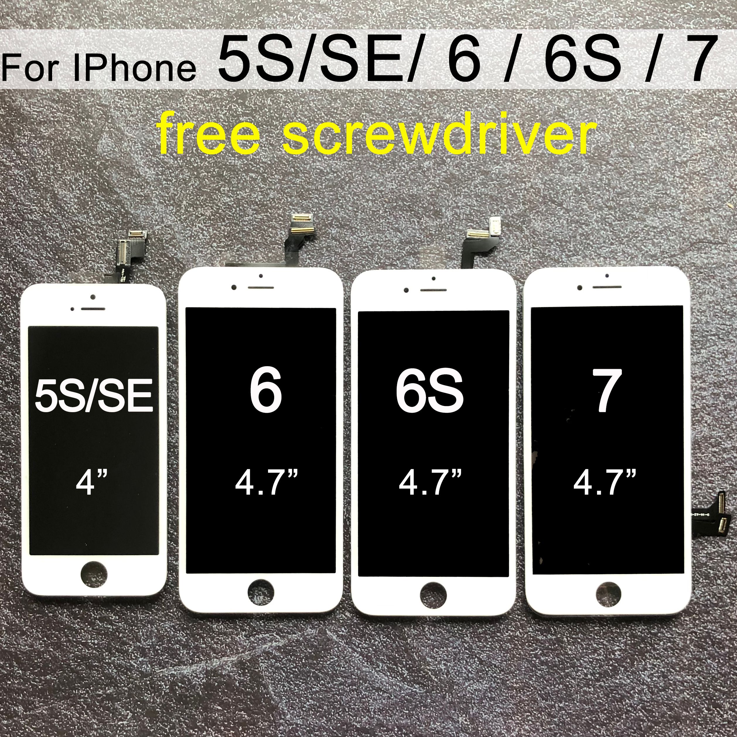 satin al iphone 7 iphone 5s 6s lcd ekran icin iphone 6 lcd dokunmatik yedek ekran sayisallastirici meclisi 100 a kalite goruntu tl92 38