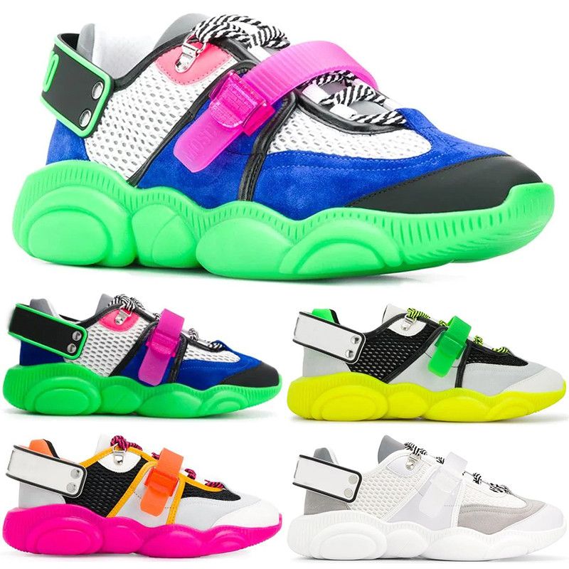 fluo teddy sneakers