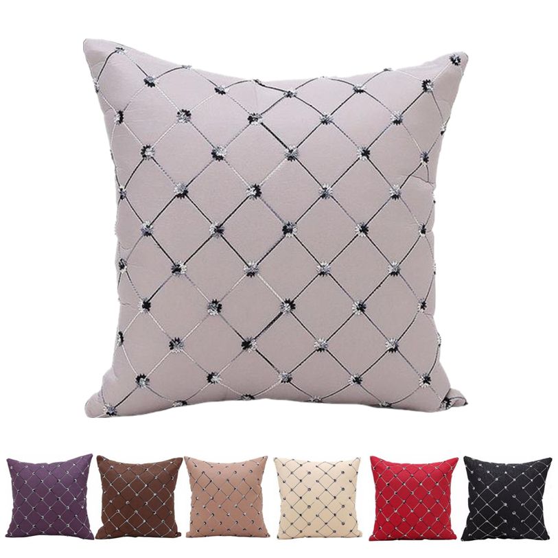 Pillow Cases 45 45cm Fancy Plaids Pillow Cases Polyester Cover