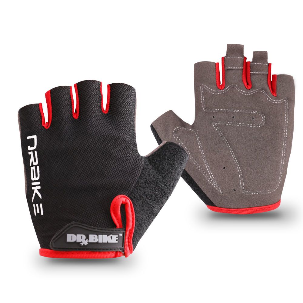 Ciclismo Guantes dedo semi al aire libre de la bicicleta Guantes medio dedo corto trayecto Ciclismo Guantes dedo semi al aire libre de la bicicleta Guantes medio dedo corto trayecto