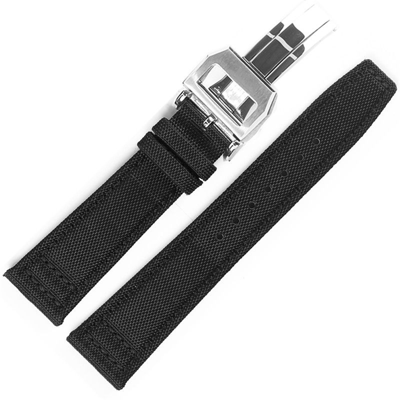 22mm black nylon 1 silver