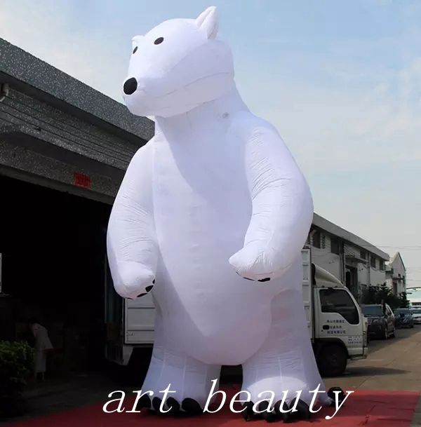 2020 White Giant Inflatable Polar Bear Polar Bear Christmas