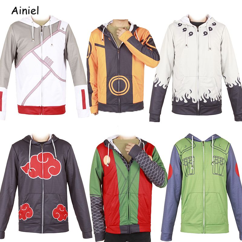 Ainiel Anime Cosplay Costume Hoodie Full Zip-Up Casual Sport Clothing Jacket Coat
