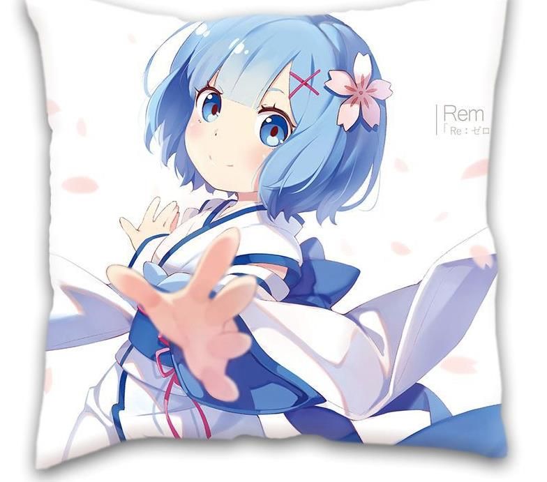 Anime Pillow Cases Polyester Peachskin Printed Cushion Cover Decorative