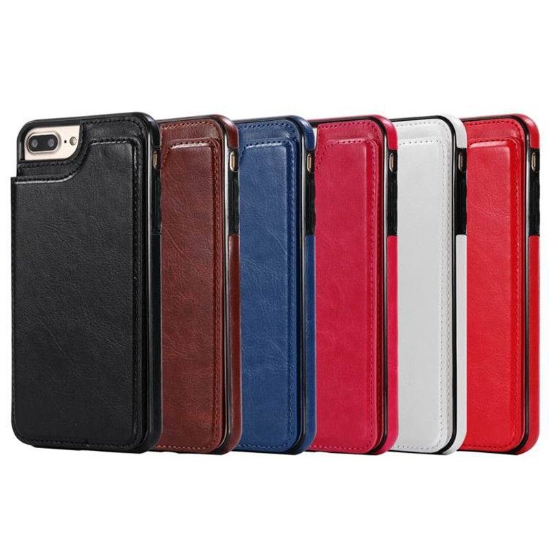 iPhone 7 Plus Flip Case Cover for Leather Mobile Phone Cover Card Holders Kickstand Extra-Durable Business Flip Cover 