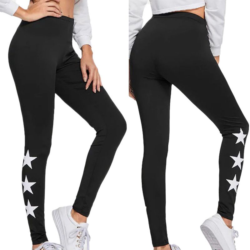 star print gym leggings