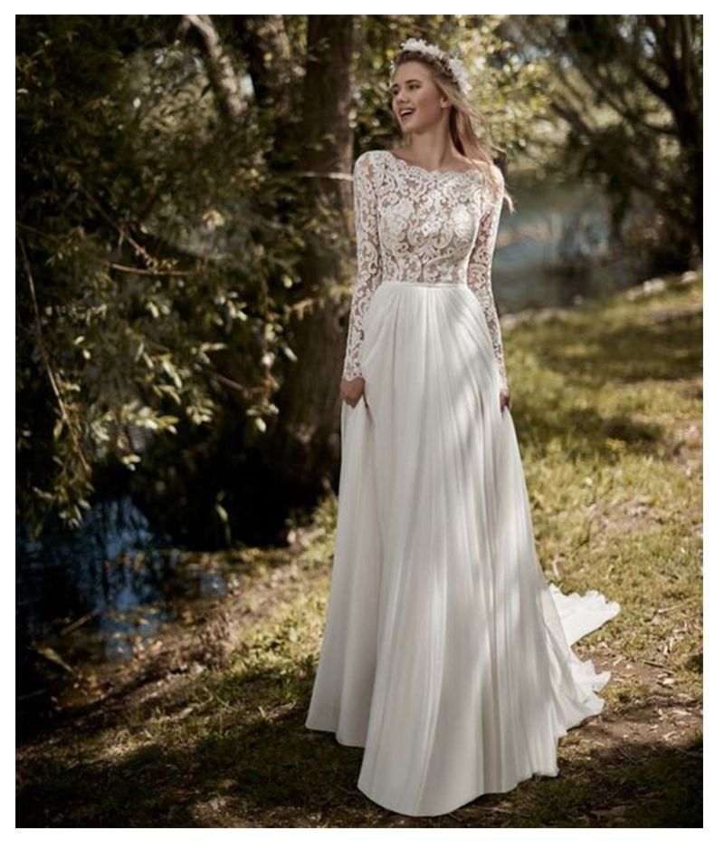 vintage long sleeve wedding dresses