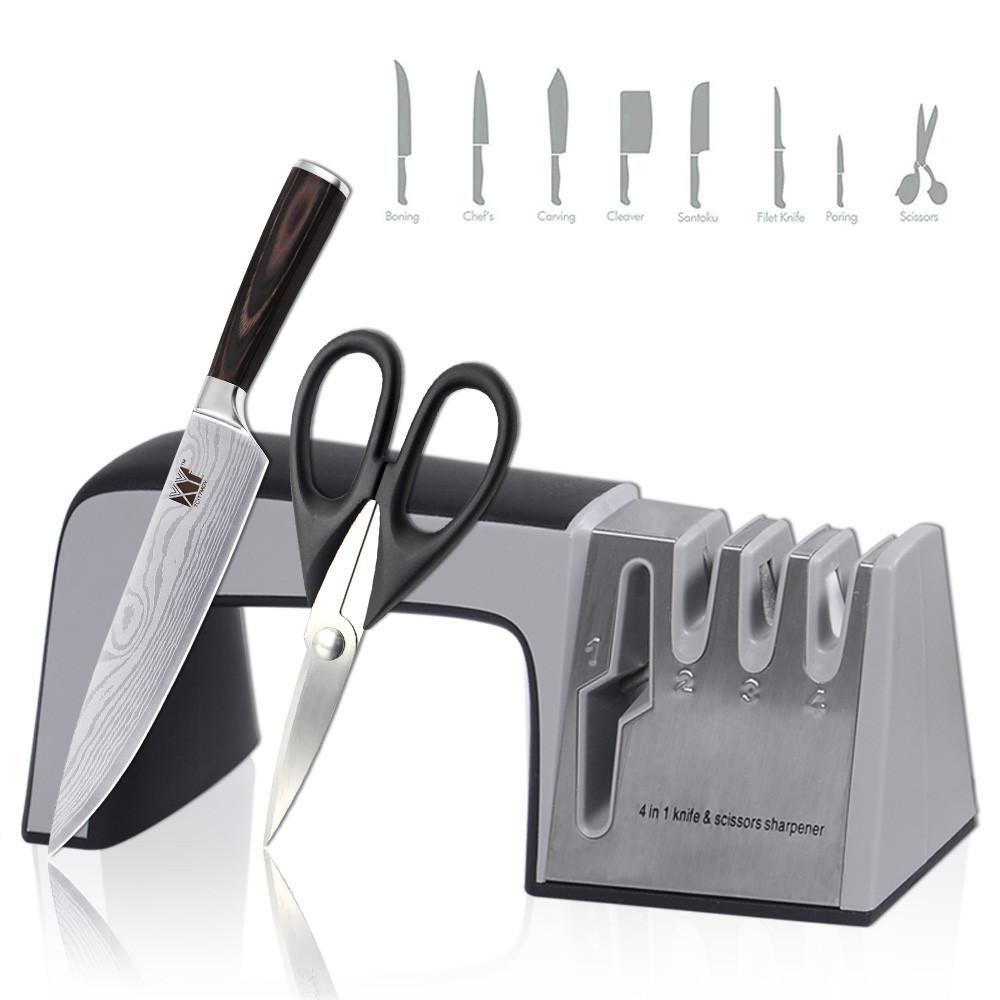 6pcs 80-3000# Grit Diamond Knife Sharpener Household Kitchen Knife  Sharpening System Ruxin pro RX008 use