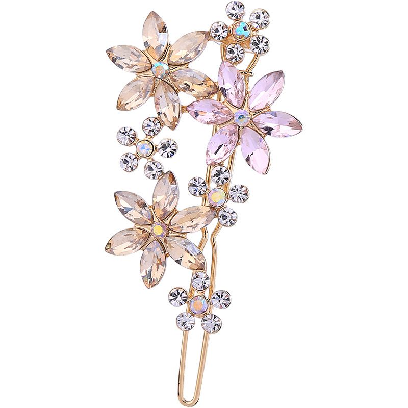 Beautiful crystal, diamond, flower, hairpin, western style, fashion, girl, hair accessories, hair, hair accessories Beautiful crystal, diamond, flower, hairpin, western style, fashion, girl, hair accessories, hair, hair accessories