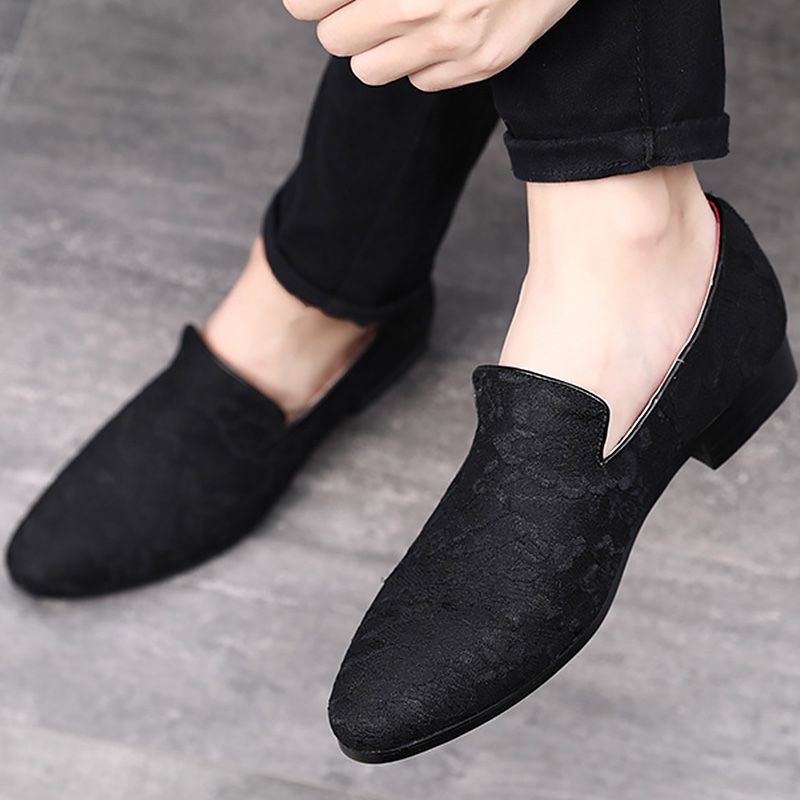 Mocasines bordado mocasines moda para hombres talla grande 45- 48 Slip-on Soft