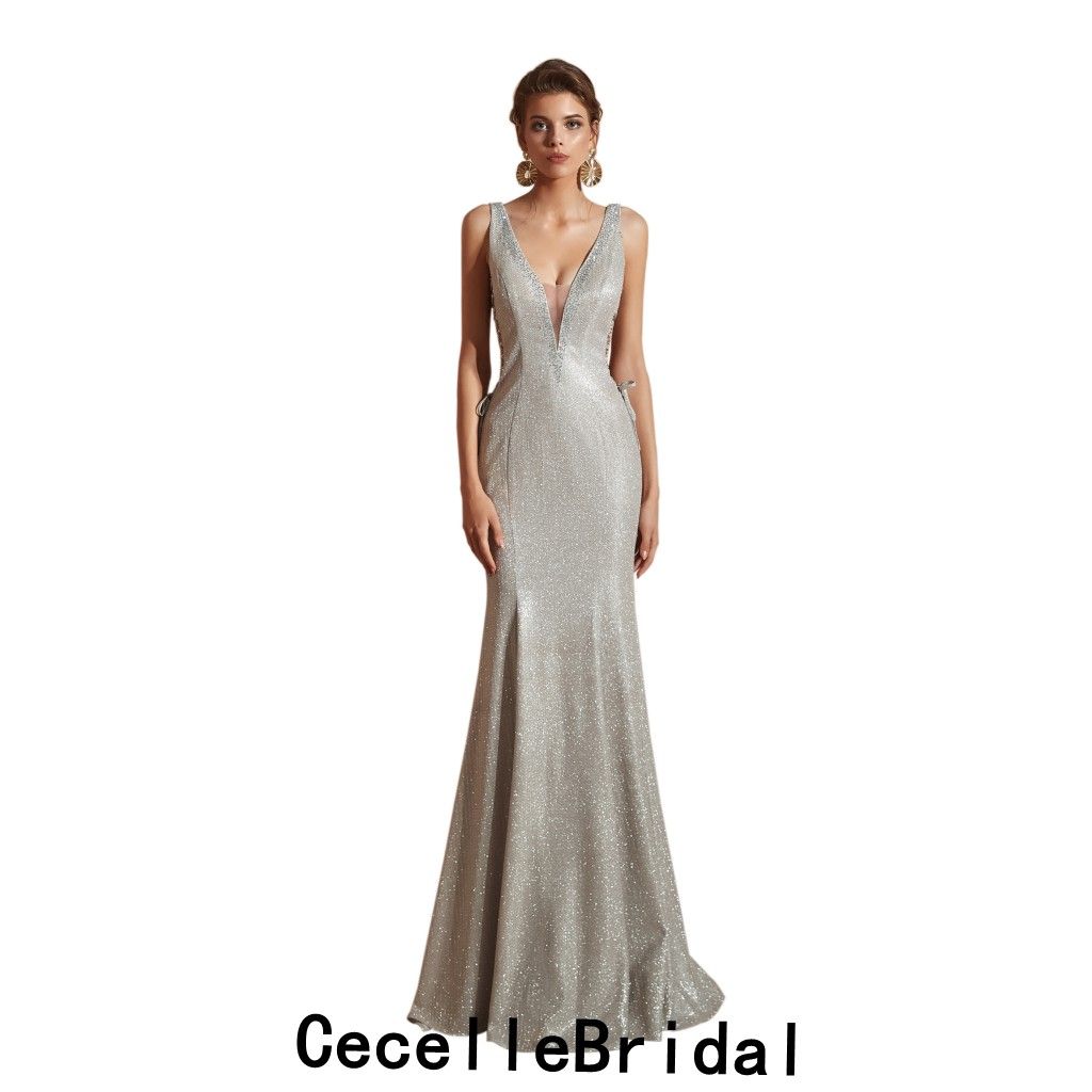 silver elegant dresses