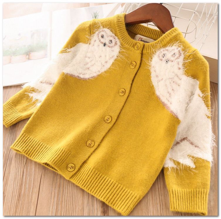 girls gold cardigan