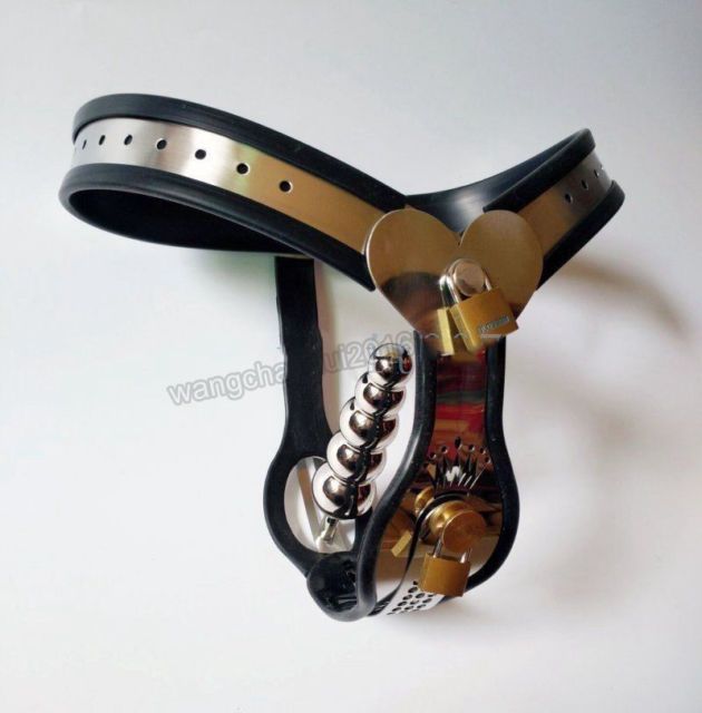 Chastity Belt+5 ball Plug