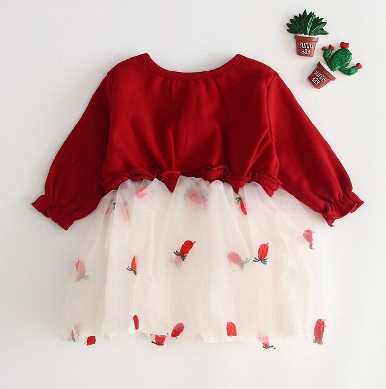 Baby US Newborn Baby Girl Long Sleeve Sunflowers Gauze Princess Dress