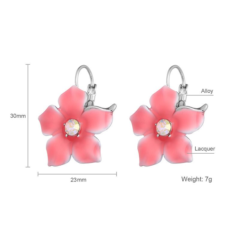 Women Trendy Geometric Acrylic Flowers Plants Drop Earrings Ear Studs JewelryLDU