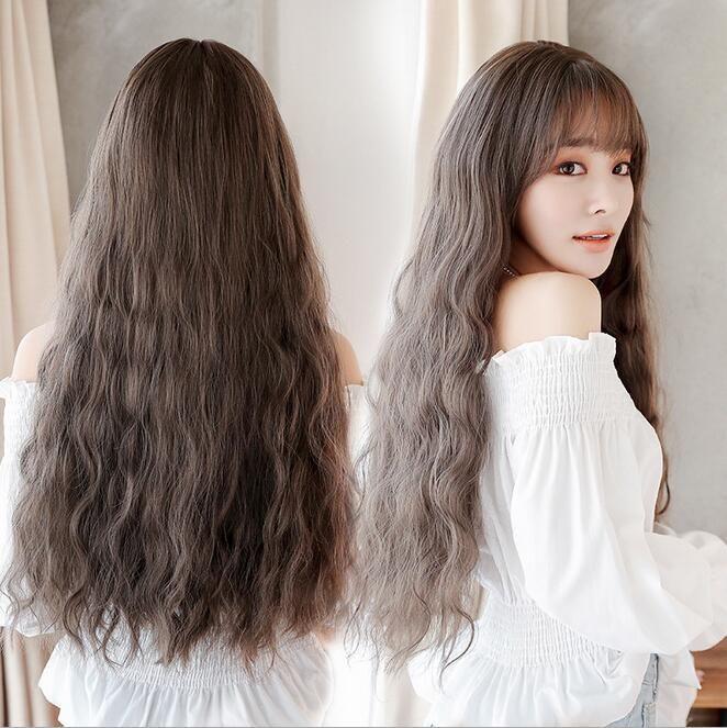 2020 Wig Female Long Curly Hair Big Wave Korean Hair Fashion