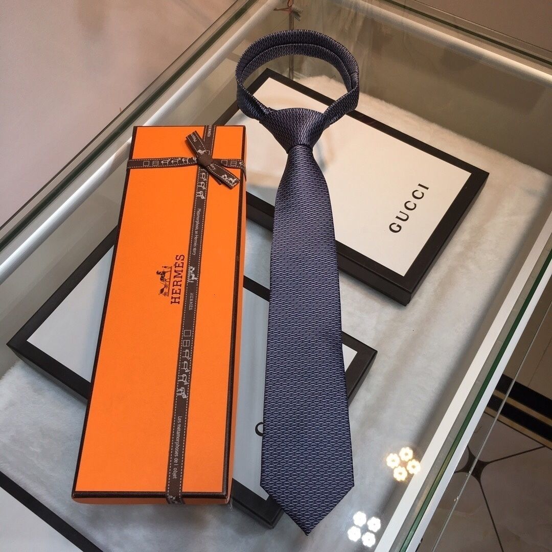 Men's Fashion Designer Tie 2019 Men's New High Quality Twill Silk