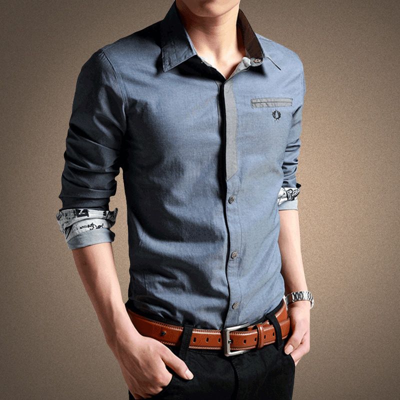 khaki formal shirt